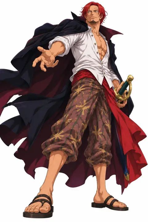 Shanks from One Piece — anime artwork on AniPins