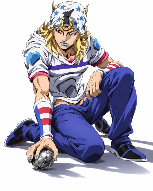 Johnny Joestar from JoJo's Bizarre Adventure: Steel Ball Run — anime artwork on AniPins