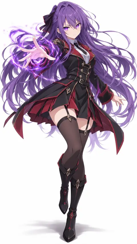 sasha necron from The misfit of demon academy — anime artwork on AniPins
