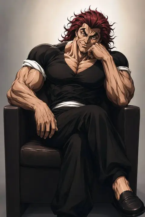 Yujiro Hanma from Baki — anime artwork on AniPins