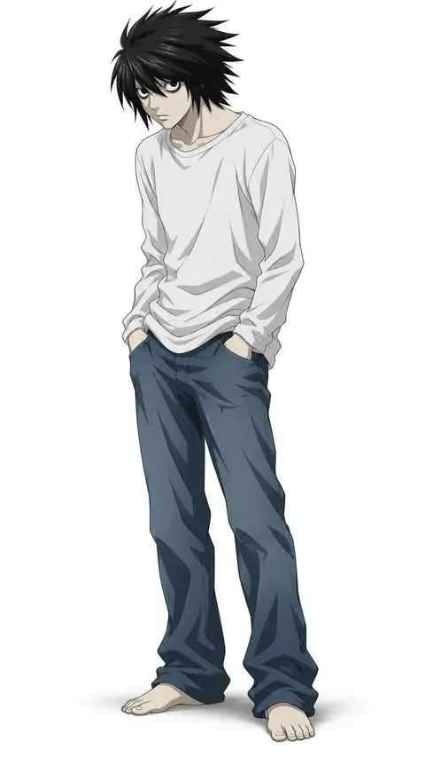 l lawliet from Death Note — anime artwork on AniPins
