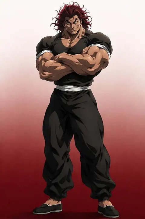 Yujiro Hanma from Baki — anime artwork on AniPins
