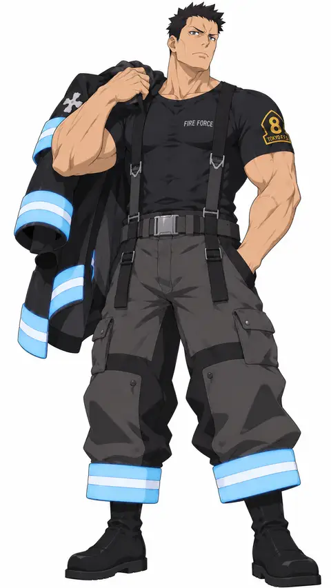 Takehisa Hinawa from Fire Force — anime artwork on AniPins