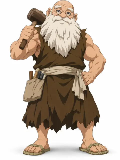 kaseki from Dr. Stone — anime artwork on AniPins