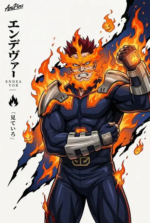 Endeavor from My Hero Academia — anime artwork on AniPins
