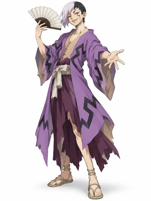gen asagiri from Dr. Stone — anime artwork on AniPins