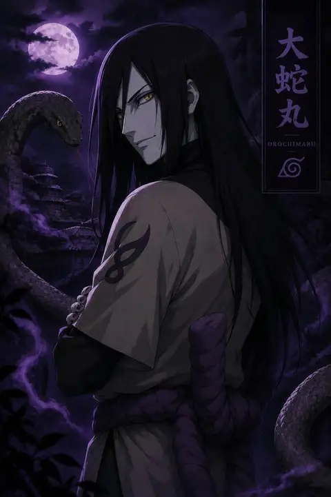 Orochimaru from Naruto — anime artwork on AniPins