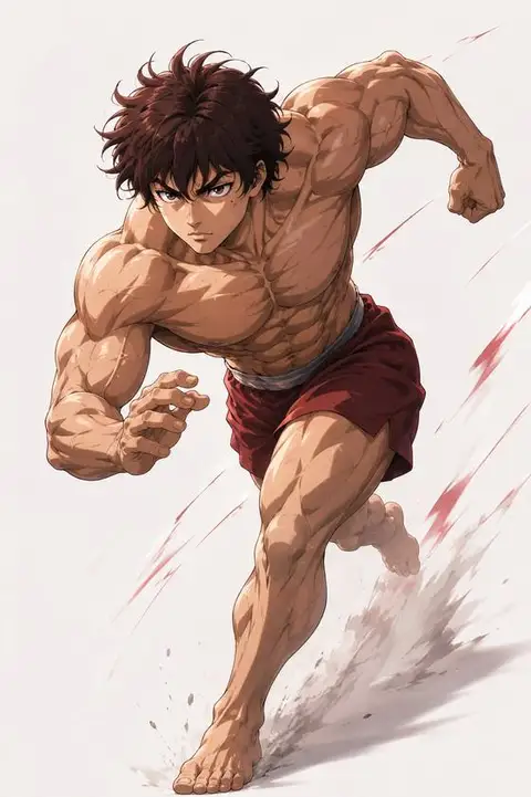 Baki Hanma from Baki — anime artwork on AniPins