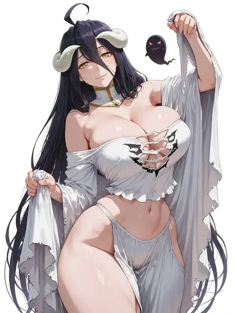 Albedo from Overload — anime artwork on AniPins