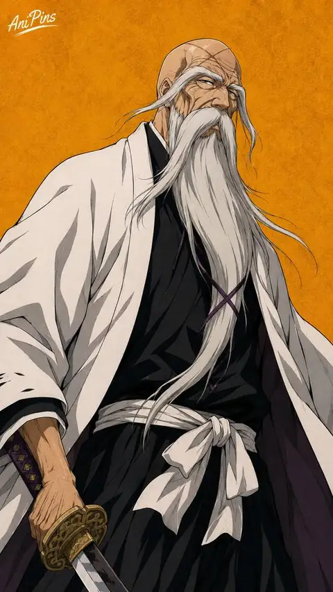 Genryusai Shingekuni from Bleach — anime artwork on AniPins