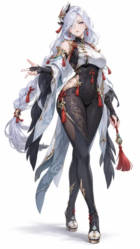 Shenhe from Genshin Impact — anime artwork on AniPins