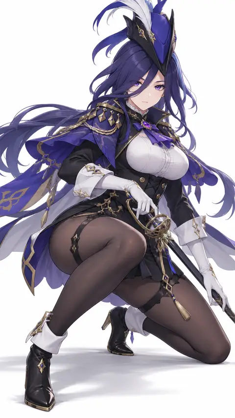 Clorinde from Genshin Impact — anime artwork on AniPins