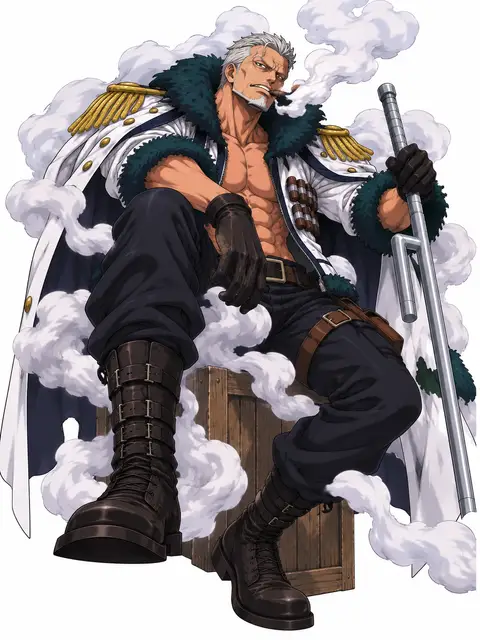 Smoker from One Piece — anime artwork on AniPins