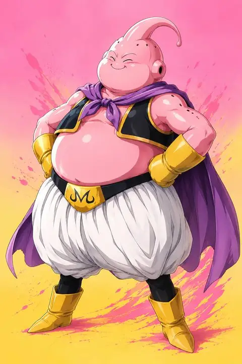 Majin Buu from Dragon Ball Z — anime artwork on AniPins
