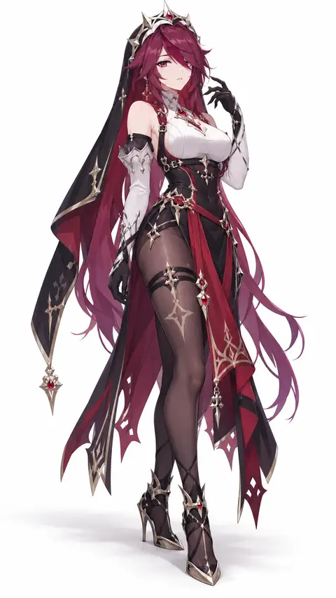 Rosaria from Genshin Impact — anime artwork on AniPins
