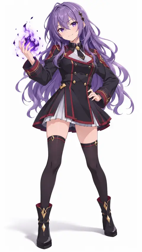 sasha necron from The misfit of demon academy — anime artwork on AniPins
