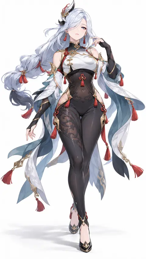 Shenhe from Genshin Impact — anime artwork on AniPins
