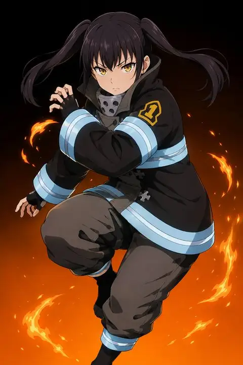 Tamaki Kotatsu from Fire Force — anime artwork on AniPins