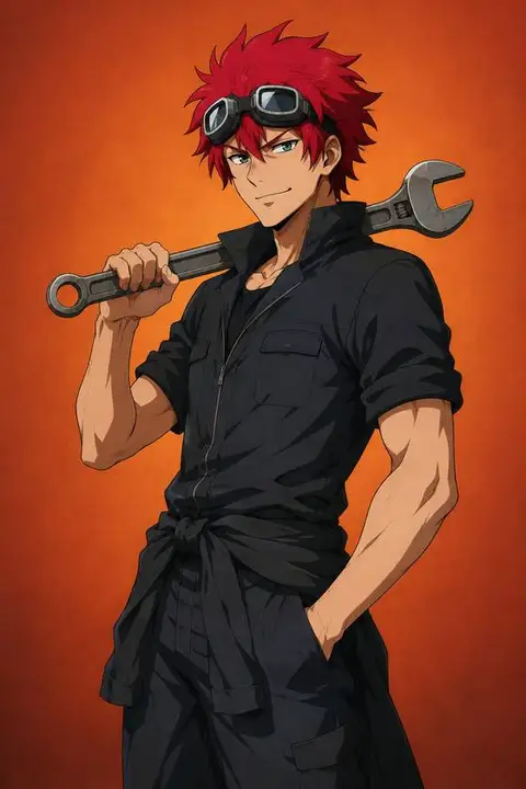 Vulcan Joseph from Fire Force — anime artwork on AniPins