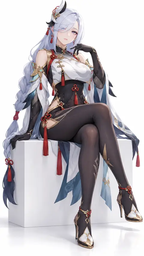 Shenhe from Genshin Impact — anime artwork on AniPins