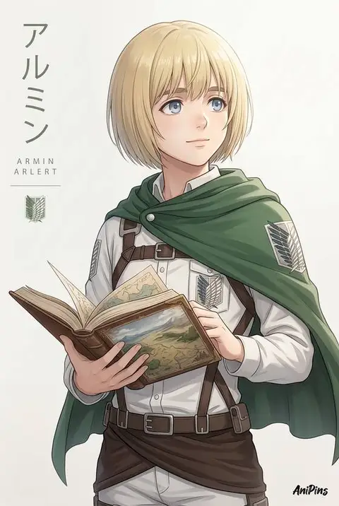 Armin Alert from Attack on Titan — anime artwork on AniPins