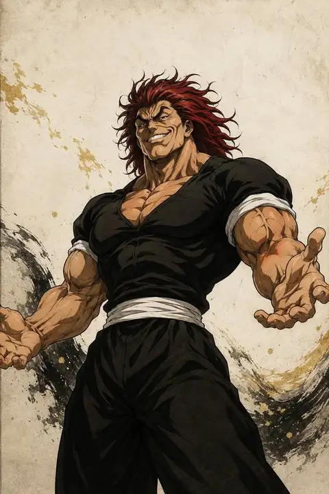 Yujiro Hanma from Baki — anime artwork on AniPins