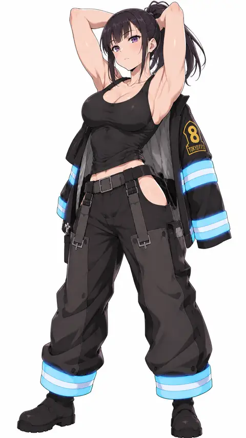 Maki Oze from Fire Force — anime artwork on AniPins