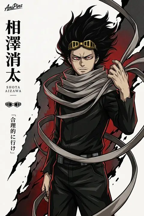 Shota Aizawa from My Hero Academia — anime artwork on AniPins