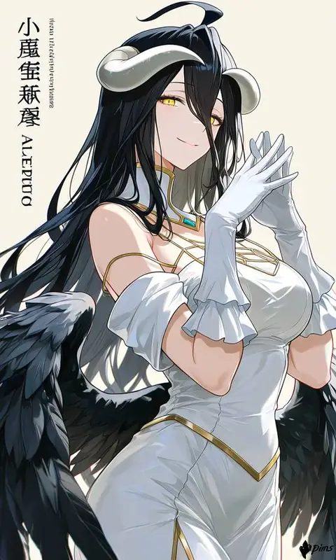 Albedo from Overloand — anime artwork on AniPins