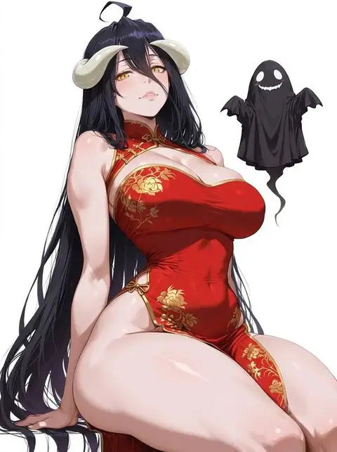 Albedo from Overload — anime artwork on AniPins