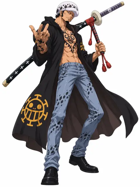 Trafalgar D. Water Law from One Piece — anime artwork on AniPins