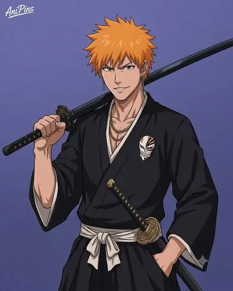 Ichigo Kurosaki from Bleach — anime artwork on AniPins