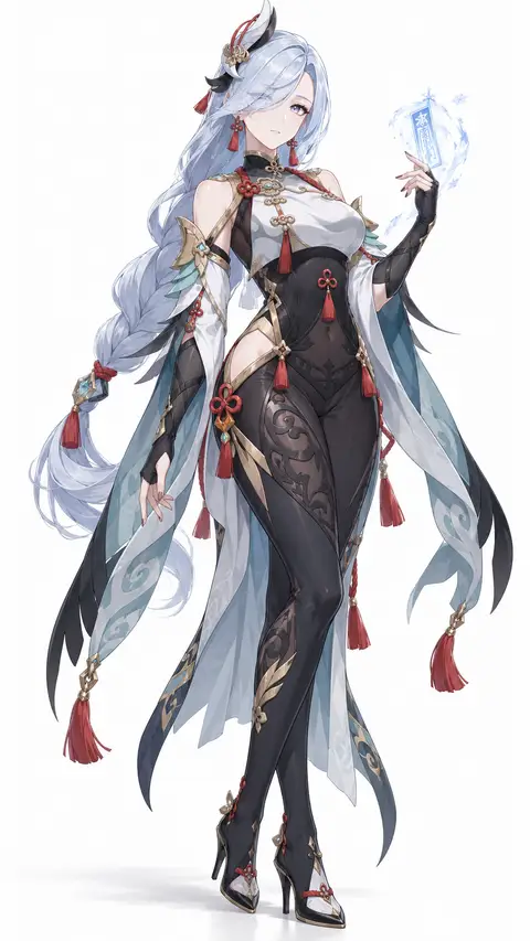 Shenhe from Genshin Impact — anime artwork on AniPins