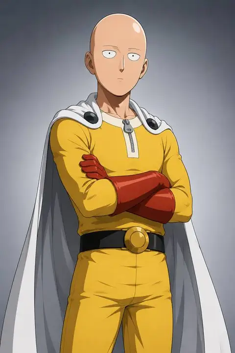 Saitama from One Punch Man — anime artwork on AniPins