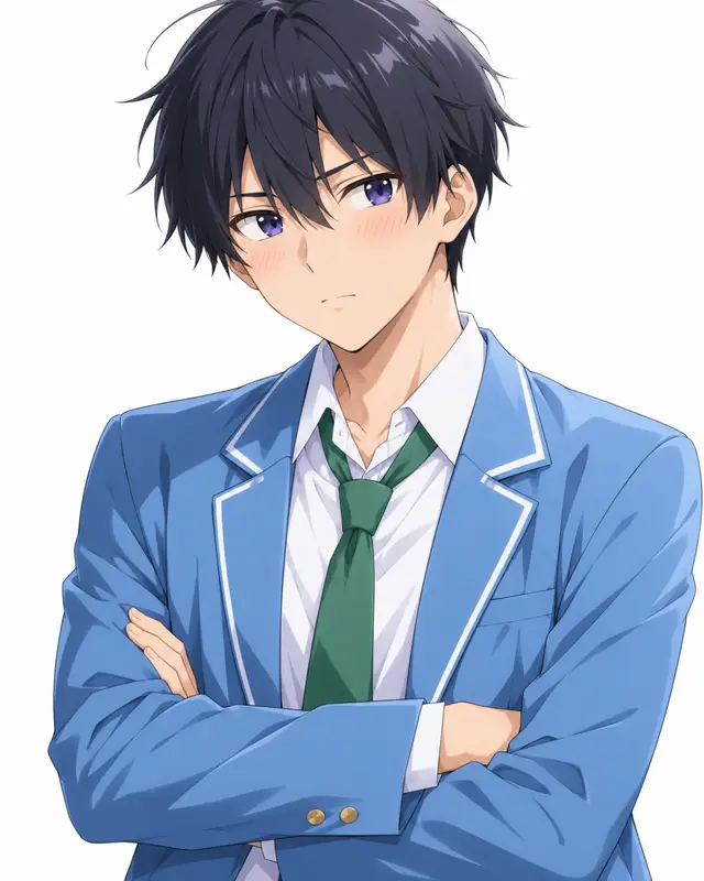 Yonosuke Sakai from you can't be in a rom-com with your childhood friends — anime artwork on AniPins
