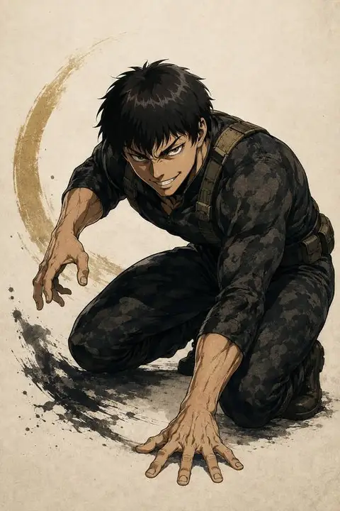 Gaia from Baki — anime artwork on AniPins
