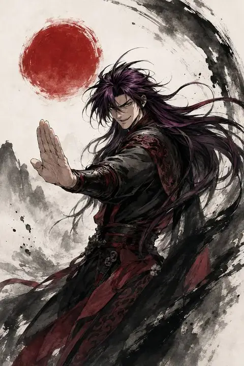 Cheon Yeo-Woon — Korean Ink Wash from Nano Machine — anime artwork on AniPins