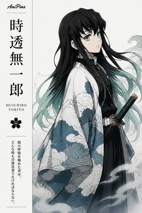 Muichiro Tokito from Demon Slayer — anime artwork on AniPins