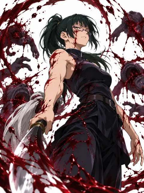 Maki Zenin from Jujutsu Kaisen — anime artwork on AniPins