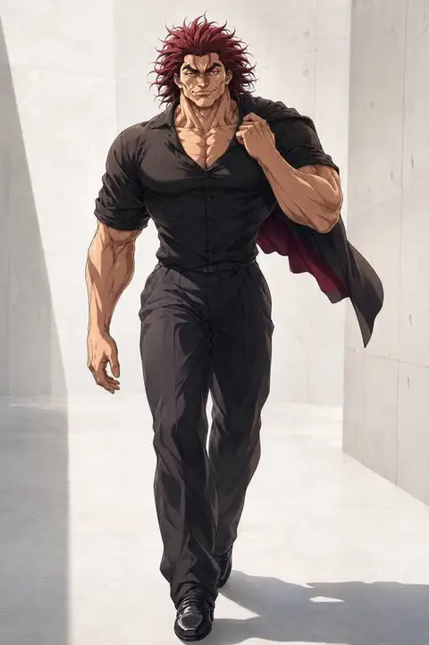 Yujiro Hanma from Baki — anime artwork on AniPins