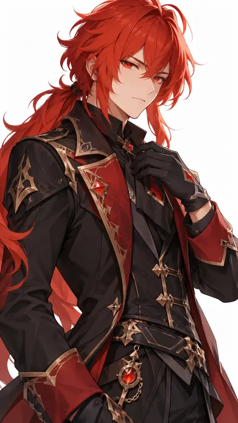 Diluc from Genshin Impact — anime artwork on AniPins