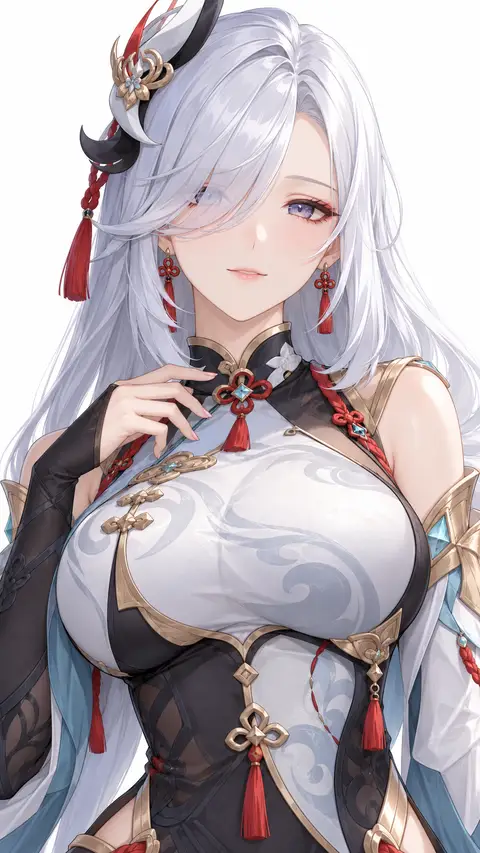 Shenhe from Genshin Impact — anime artwork on AniPins
