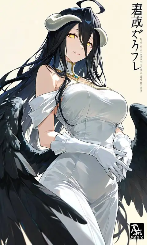 Albedo from Overload — anime artwork on AniPins