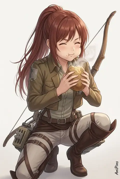 Sasha Blouse from Attack on Titan — anime artwork on AniPins