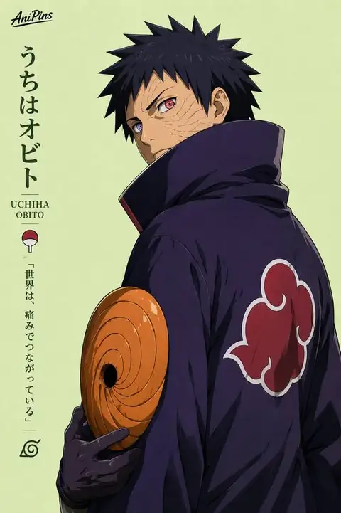 Obito Uchiha from Naruto — anime artwork on AniPins