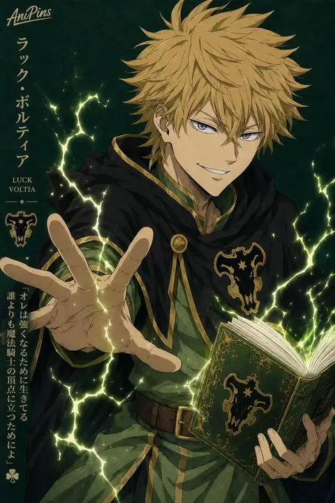 Luck Voltia from Black Clover — anime artwork on AniPins