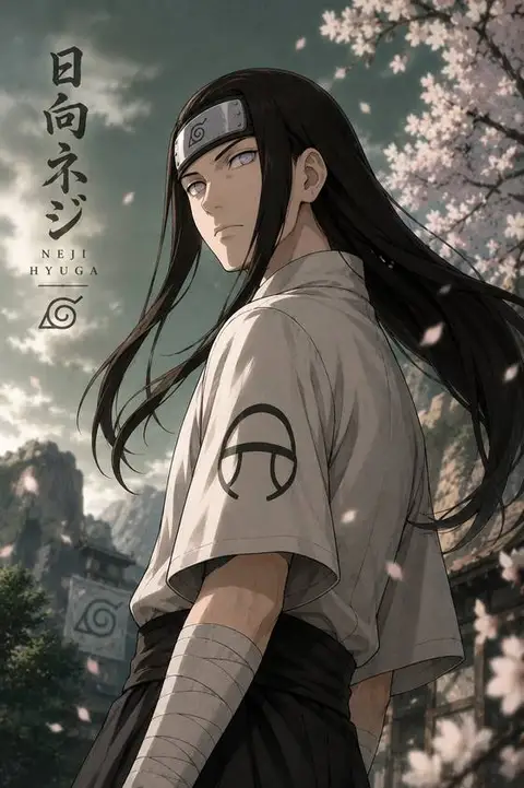 Negi Hyuga from Naruto — anime artwork on AniPins