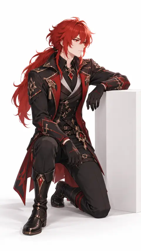 Diluc from Genshin Impact — anime artwork on AniPins
