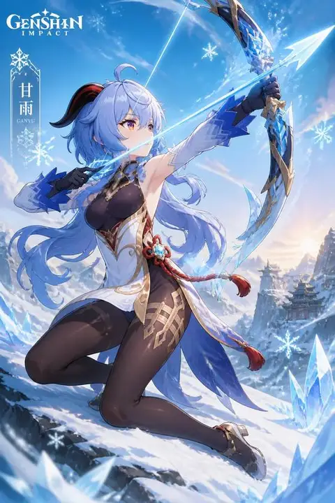 Ganyu from Genshin Impact — anime artwork on AniPins