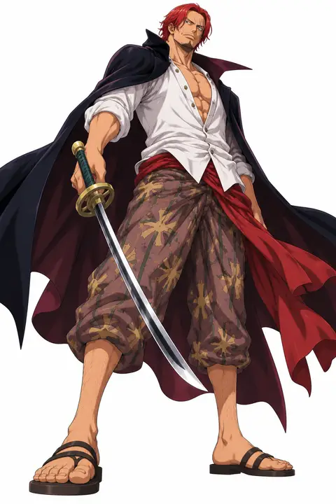 Shanks from One Piece — anime artwork on AniPins